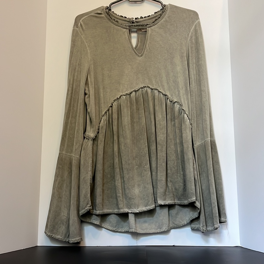 Knox Rose S Green-gray Top